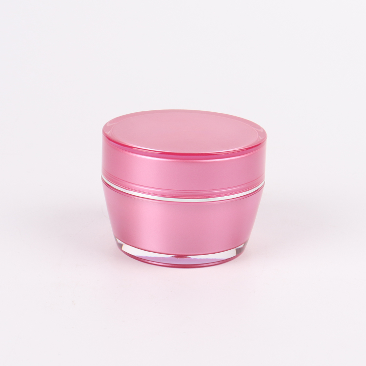 Cosmetic packaging Acrylic cream jars / Acrylic lotion bottles / Cream jars / Lotion bottles（Pink）