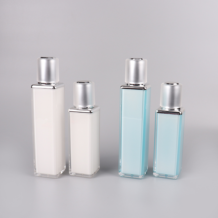 Cosmetic packaging Acrylic cream jars / Acrylic lotion bottles / Cream jars / Lotion bottles（Sky blue）