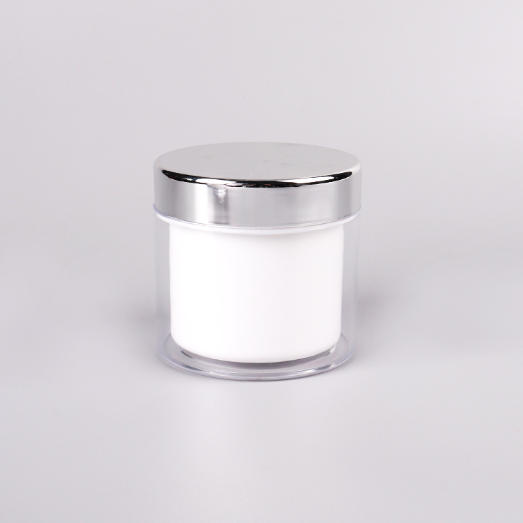 Cosmetic packaging / PS double jars / Twisted Cream jars